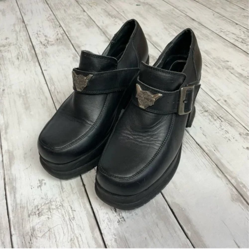 Platform Harley Davidson Ankle Boots